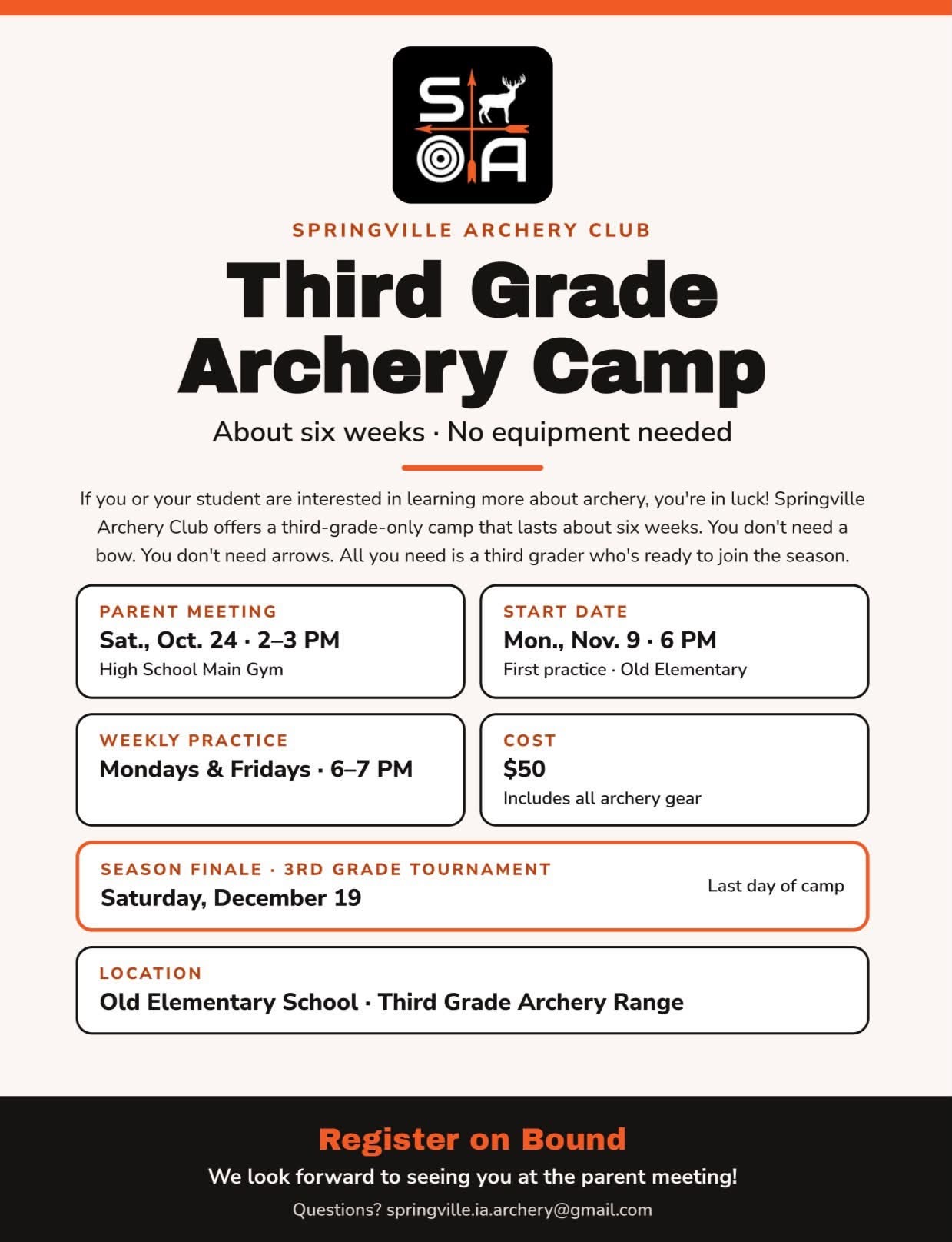 3rd Grade Camp