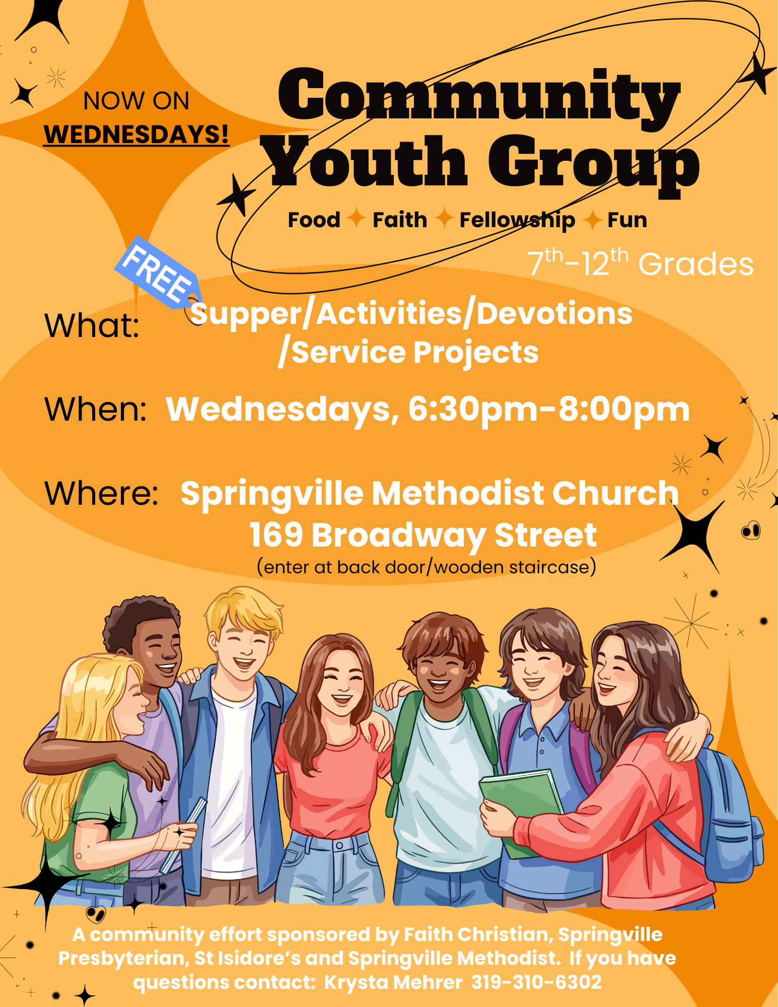 Community Youth Group - Changing to Wednesday nights going forward
